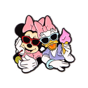 Disney Inspired Minny Mouse and Daisy Duck Enamel Pin Gift